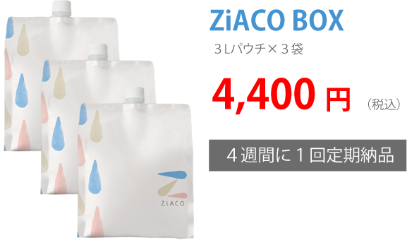 ZiACO BOX 3袋4,400円