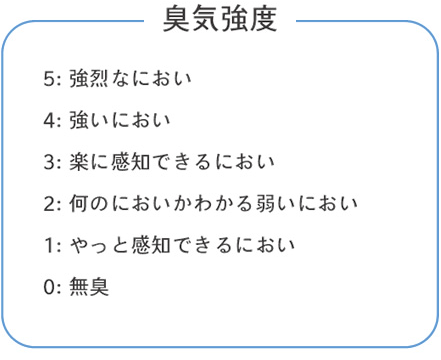 臭気強度について